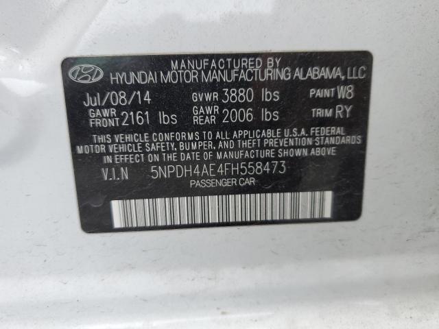 Photo 11 VIN: 5NPDH4AE4FH558473 - HYUNDAI ELANTRA SE 