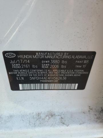 Photo 11 VIN: 5NPDH4AE4FH562636 - HYUNDAI ELANTRA SE 