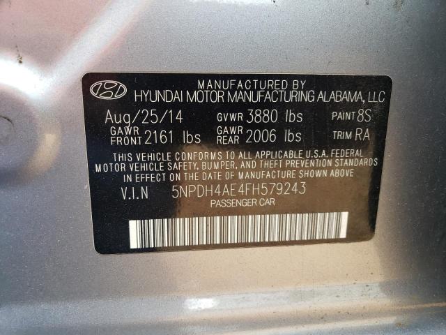 Photo 11 VIN: 5NPDH4AE4FH579243 - HYUNDAI ELANTRA SE 