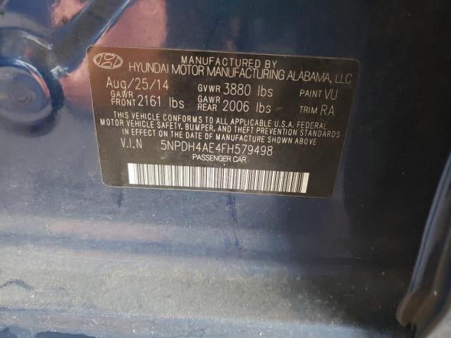 Photo 9 VIN: 5NPDH4AE4FH579498 - HYUNDAI ELANTRA SE 