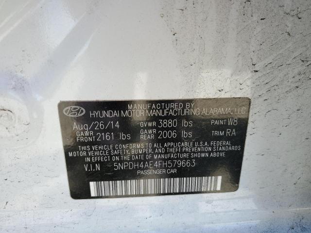 Photo 11 VIN: 5NPDH4AE4FH579663 - HYUNDAI ELANTRA 