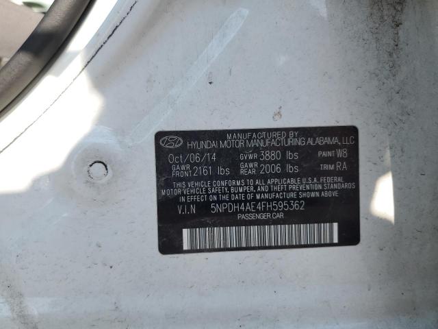 Photo 11 VIN: 5NPDH4AE4FH595362 - HYUNDAI ELANTRA SE 