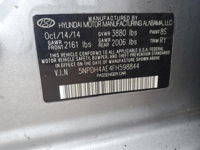 Photo 12 VIN: 5NPDH4AE4FH598844 - HYUNDAI ELANTRA SE 