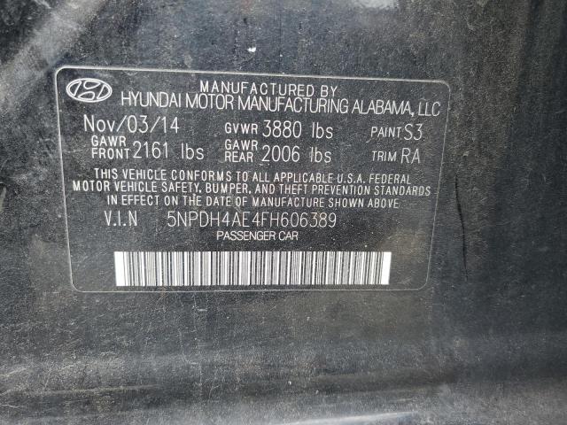 Photo 11 VIN: 5NPDH4AE4FH606389 - HYUNDAI ELANTRA 