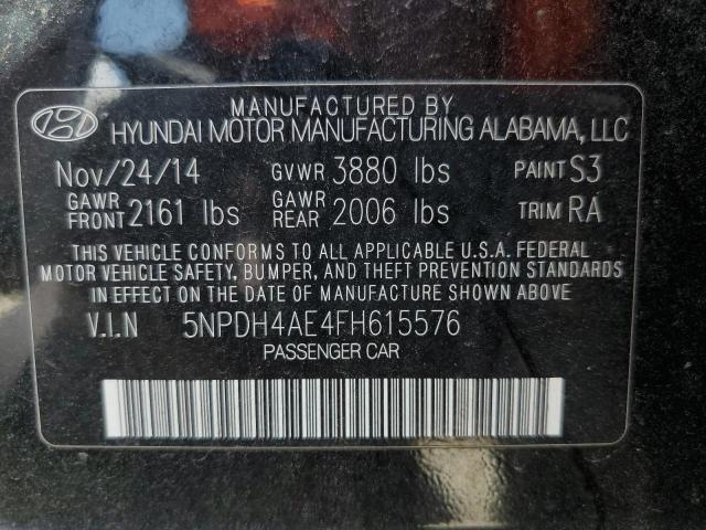 Photo 11 VIN: 5NPDH4AE4FH615576 - HYUNDAI ELANTRA 