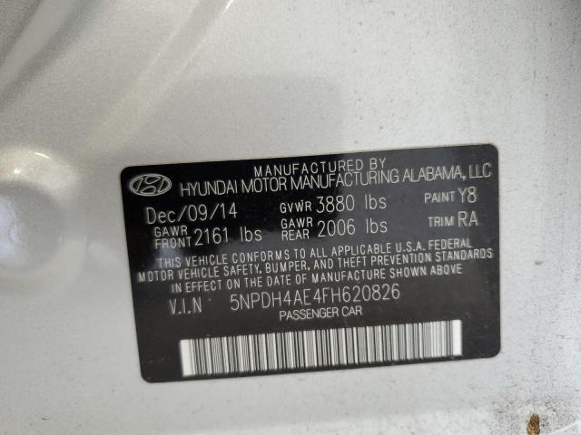 Photo 11 VIN: 5NPDH4AE4FH620826 - HYUNDAI ELANTRA 