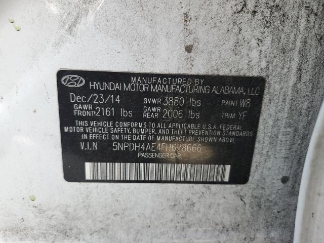 Photo 12 VIN: 5NPDH4AE4FH628666 - HYUNDAI ELANTRA GT 