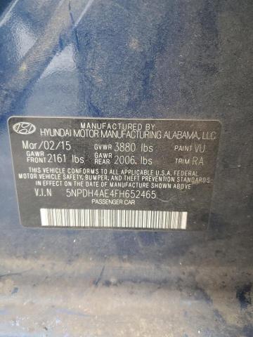 Photo 11 VIN: 5NPDH4AE4FH652465 - HYUNDAI ELANTRA SE 