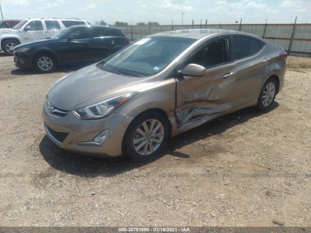 Photo 1 VIN: 5NPDH4AE4GH656730 - HYUNDAI ELANTRA 