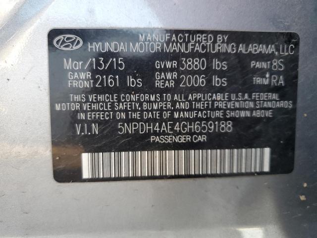 Photo 11 VIN: 5NPDH4AE4GH659188 - HYUNDAI ELANTRA 