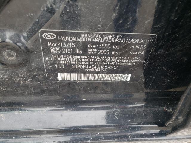 Photo 9 VIN: 5NPDH4AE4GH659532 - HYUNDAI ELANTRA SE 