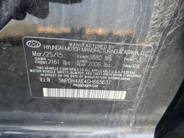 Photo 9 VIN: 5NPDH4AE4GH665637 - HYUNDAI ELANTRA SE 