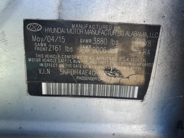 Photo 12 VIN: 5NPDH4AE4GH690506 - HYUNDAI ELANTRA SE 