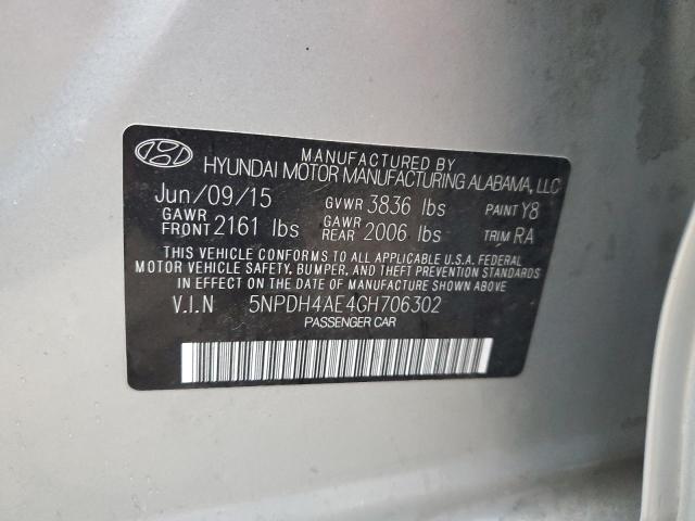 Photo 9 VIN: 5NPDH4AE4GH706302 - HYUNDAI ELANTRA SE 