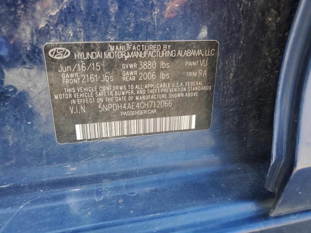 Photo 11 VIN: 5NPDH4AE4GH712066 - HYUNDAI ELANTRA 