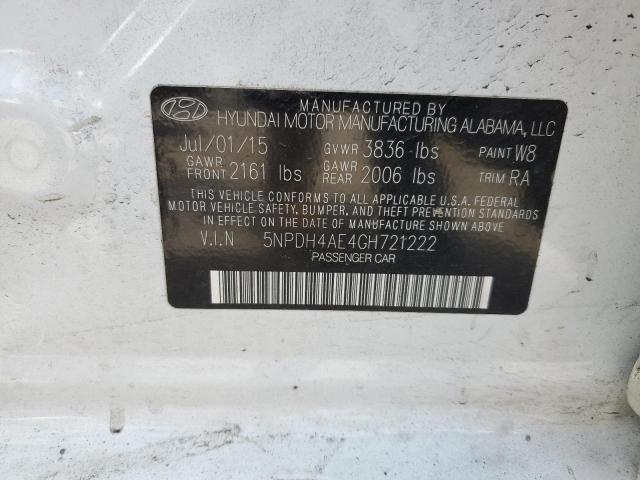 Photo 11 VIN: 5NPDH4AE4GH721222 - HYUNDAI ELANTRA SE 