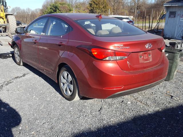 Photo 2 VIN: 5NPDH4AE4GH721592 - HYUNDAI ELANTRA SE 