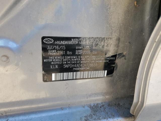 Photo 11 VIN: 5NPDH4AE4GH728655 - HYUNDAI ELANTRA 