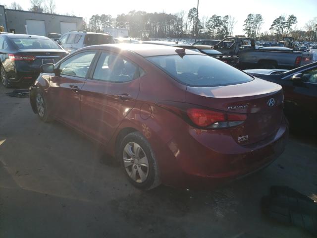 Photo 2 VIN: 5NPDH4AE4GH734908 - HYUNDAI ELANTRA SE 