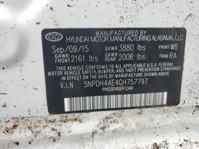 Photo 12 VIN: 5NPDH4AE4GH757797 - HYUNDAI ELANTRA 