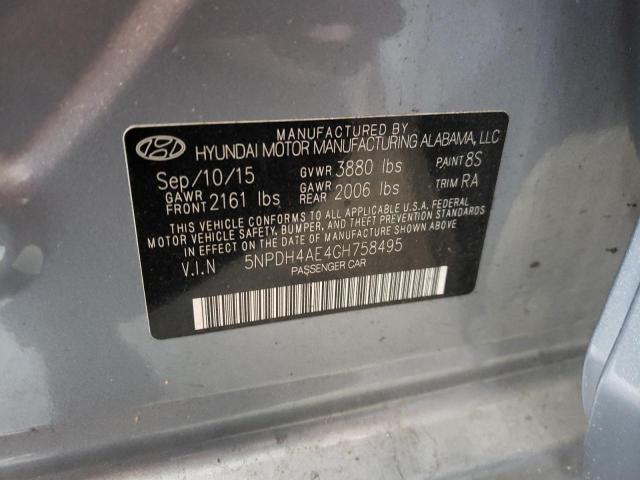 Photo 11 VIN: 5NPDH4AE4GH758495 - HYUNDAI ELANTRA SE 