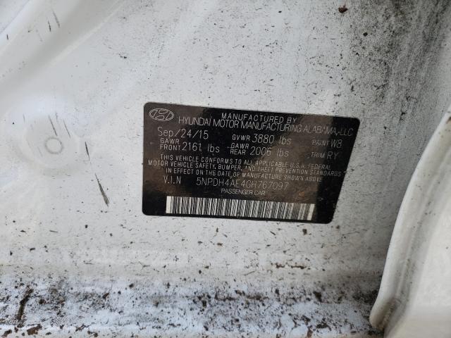 Photo 9 VIN: 5NPDH4AE4GH767097 - HYUNDAI ELANTRA SE 