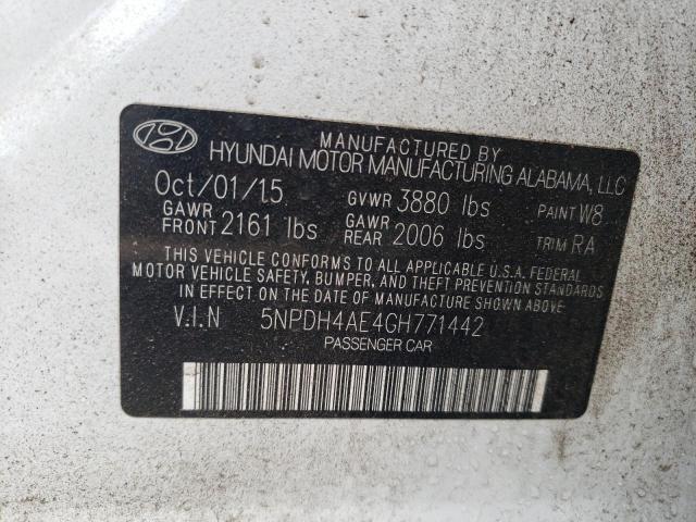 Photo 12 VIN: 5NPDH4AE4GH771442 - HYUNDAI ELANTRA 