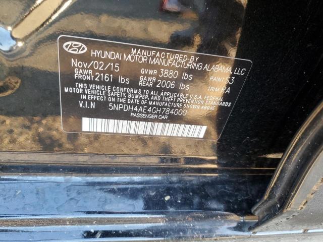 Photo 11 VIN: 5NPDH4AE4GH784000 - HYUNDAI ELANTRA 