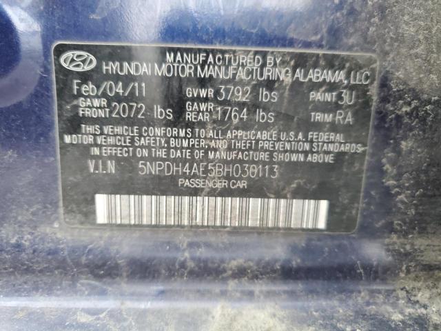 Photo 11 VIN: 5NPDH4AE5BH030113 - HYUNDAI ELANTRA 