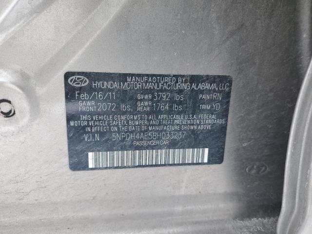 Photo 11 VIN: 5NPDH4AE5BH033237 - HYUNDAI ELANTRA 