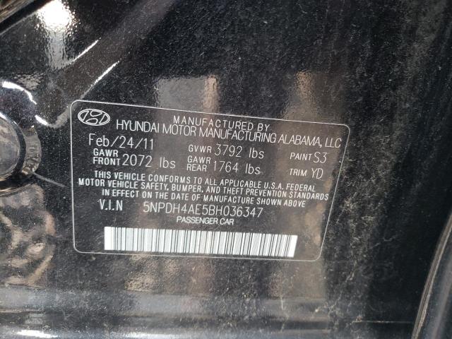 Photo 11 VIN: 5NPDH4AE5BH036347 - HYUNDAI ELANTRA GL 