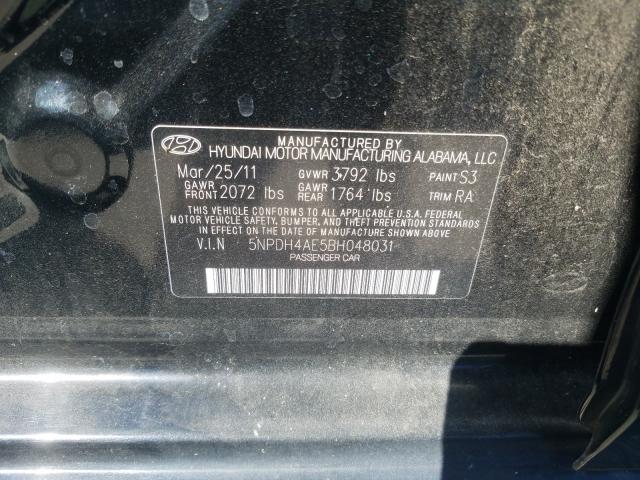 Photo 9 VIN: 5NPDH4AE5BH048031 - HYUNDAI ELANTRAGLS 