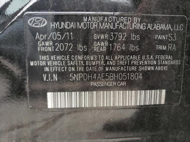 Photo 11 VIN: 5NPDH4AE5BH051804 - HYUNDAI ELANTRA GL 