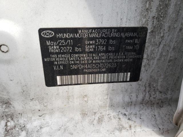 Photo 9 VIN: 5NPDH4AE5CH072623 - HYUNDAI ELANTRA GL 