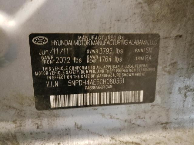 Photo 11 VIN: 5NPDH4AE5CH080351 - HYUNDAI ELANTRA GL 