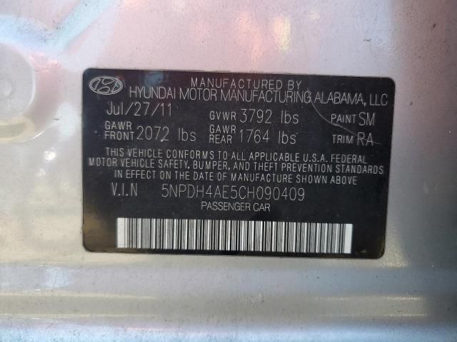 Photo 9 VIN: 5NPDH4AE5CH090409 - HYUNDAI ELANTRA GL 