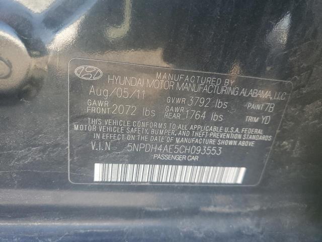 Photo 11 VIN: 5NPDH4AE5CH093553 - HYUNDAI ELANTRA 