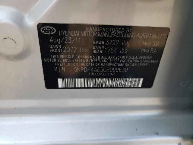 Photo 11 VIN: 5NPDH4AE5CH099630 - HYUNDAI ELANTRA GL 