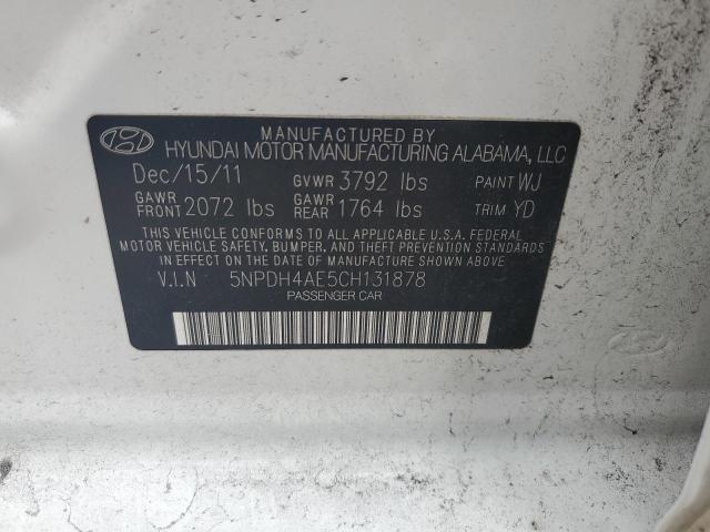 Photo 11 VIN: 5NPDH4AE5CH131878 - HYUNDAI ELANTRA GL 