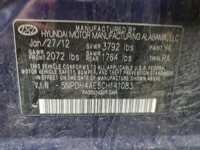 Photo 11 VIN: 5NPDH4AE5CH141083 - HYUNDAI ELANTRA 