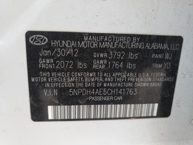 Photo 12 VIN: 5NPDH4AE5CH141763 - HYUNDAI ELANTRA 