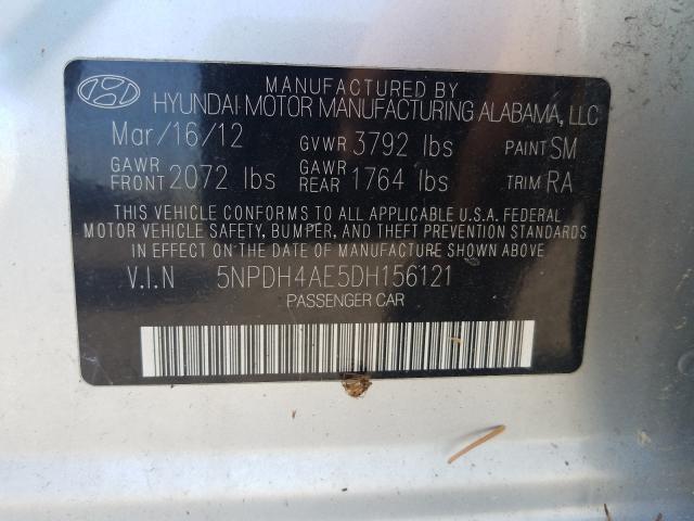 Photo 9 VIN: 5NPDH4AE5DH156121 - HYUNDAI ELANTRA GL 