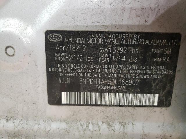 Photo 11 VIN: 5NPDH4AE5DH168902 - HYUNDAI ELANTRA GL 