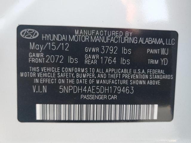 Photo 11 VIN: 5NPDH4AE5DH179463 - HYUNDAI ELANTRA GL 