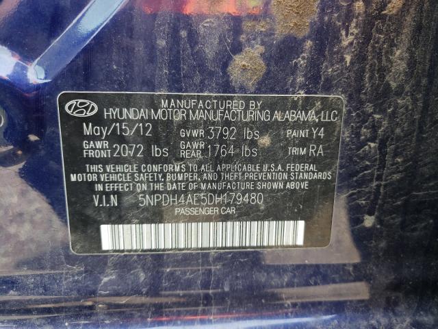 Photo 9 VIN: 5NPDH4AE5DH179480 - HYUNDAI ELANTRA GL 