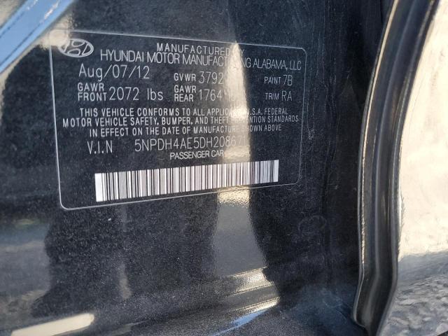 Photo 12 VIN: 5NPDH4AE5DH208671 - HYUNDAI ELANTRA 