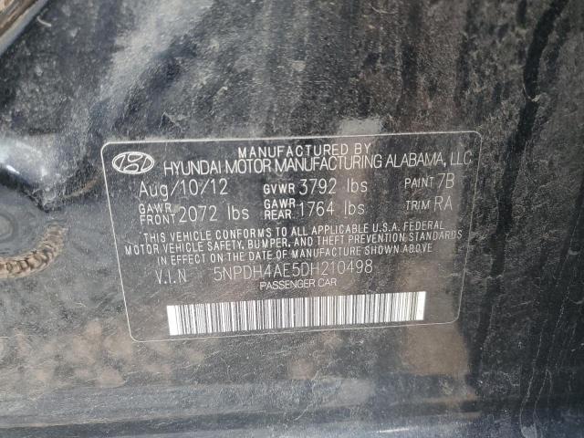 Photo 11 VIN: 5NPDH4AE5DH210498 - HYUNDAI ELANTRA GL 