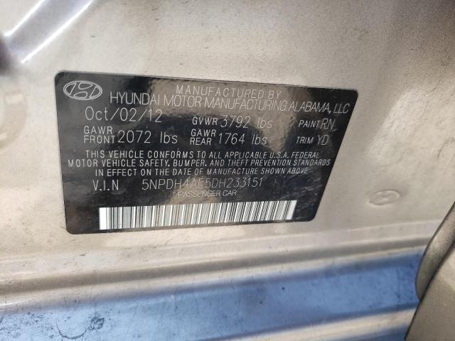 Photo 11 VIN: 5NPDH4AE5DH233151 - HYUNDAI ELANTRA 