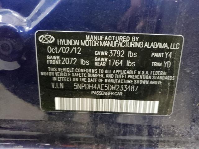 Photo 11 VIN: 5NPDH4AE5DH233487 - HYUNDAI ELANTRA GL 