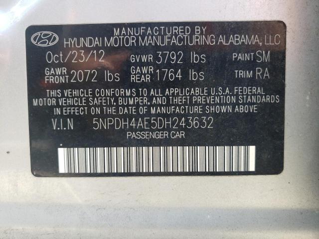 Photo 11 VIN: 5NPDH4AE5DH243632 - HYUNDAI ELANTRA GL 